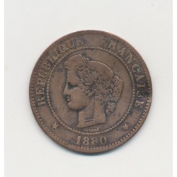 5 Centimes - 1880 A Paris - Cérès - TB