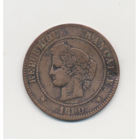 5 Centimes - 1880 A Paris - Cérès - TB