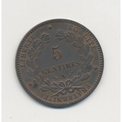 5 Centimes - 1881 A Paris - Cérès - SUP+ 2