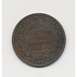 5 Centimes - 1884 A Paris - Cérès - TB+ 2