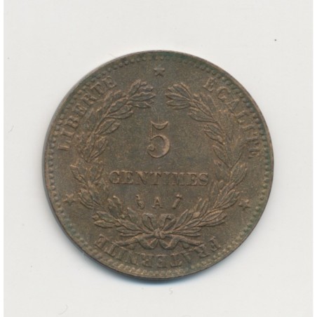 5 Centimes - 1885 A Paris - Cérès - SUP+