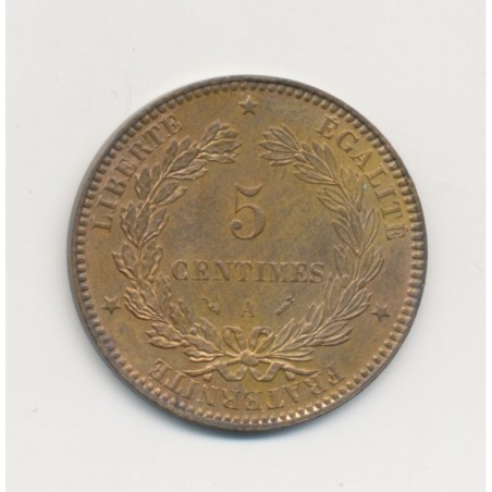 5 Centimes - 1896 A Paris ( faisceau) - Cérès - SPL
