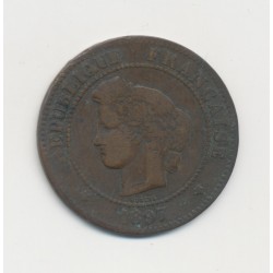 5 Centimes - 1897 A Paris (torche) - Cérès - B/TB