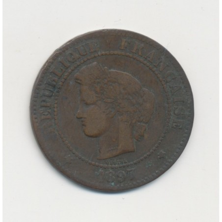 5 Centimes - 1897 A Paris (torche) - Cérès - B/TB