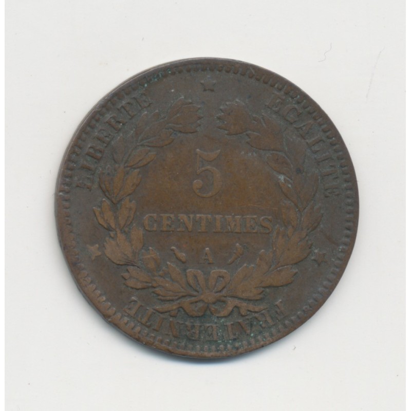 5 Centimes - 1897 A Paris (torche) - Cérès - B/TB