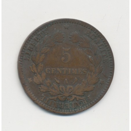 5 Centimes - 1897 A Paris (torche) - Cérès - B/TB
