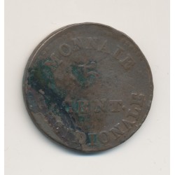 5 Centimes - 1814 - Siège d'Anvers - Louis XVIII - TB