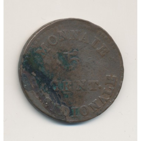 5 Centimes - 1814 - Siège d'Anvers - Louis XVIII - TB