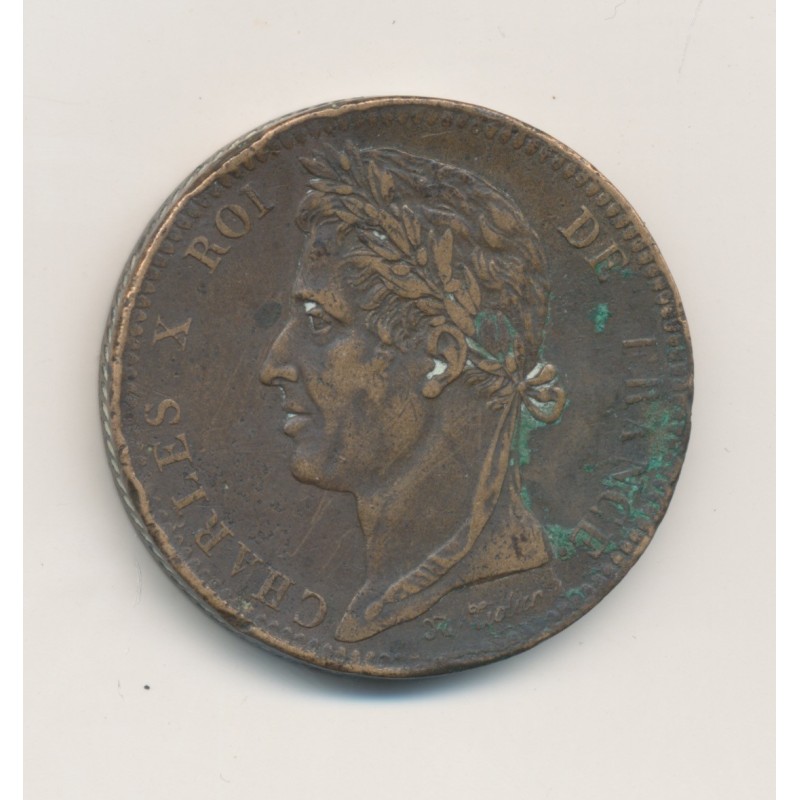 Charles X - 10 Centimes - 1825 A Paris - TB+