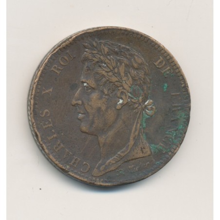 Charles X - 10 Centimes - 1825 A Paris - TB+