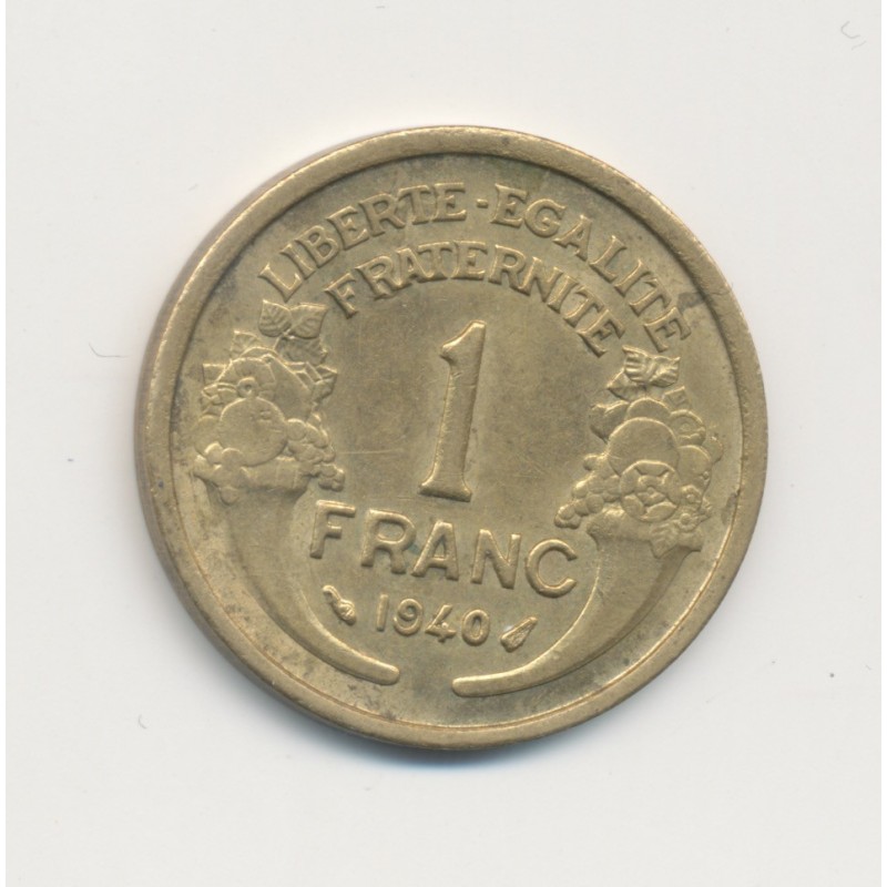 1 Franc Morlon - 1940 - TTB+