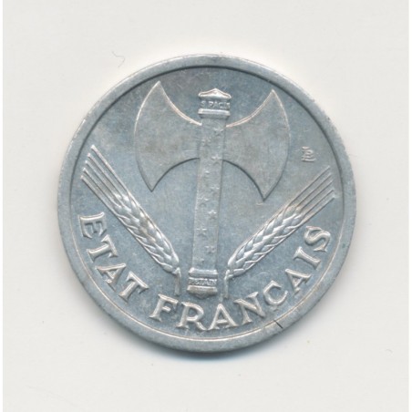 1 Franc Francisque - 1943 - légère - alu - SUP+