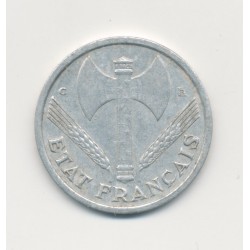 1 Franc Francisque - 1944 C - légère - alu - TTB 2
