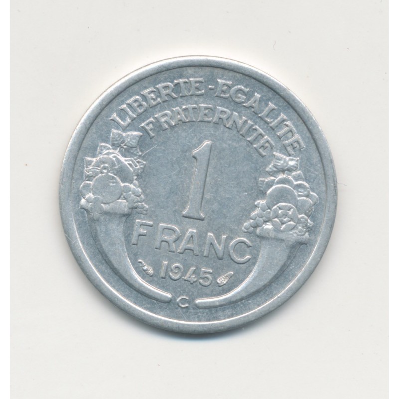 1 Franc Morlon - 1945 C - légère - alu - SUP+