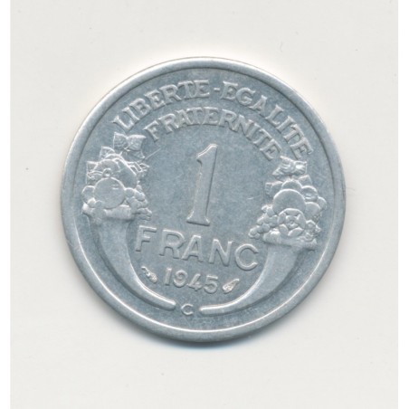 1 Franc Morlon - 1945 C - légère - alu - SUP+