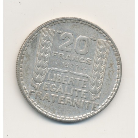 20 Francs Turin - 1937 - TTB