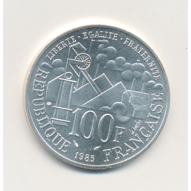 100 Francs Emile Zola - 1985 - argent - SPL+