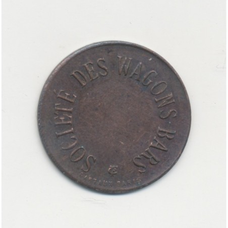 30 Centimes - Société des wagons bars - TTB+