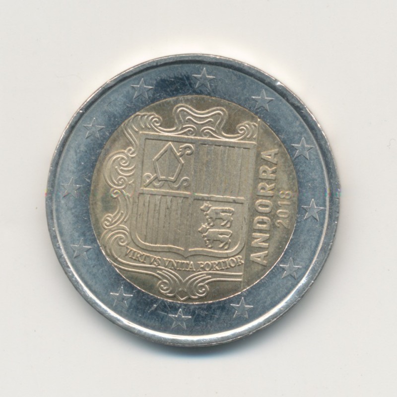 2€ Andorre 2018 - Blason 