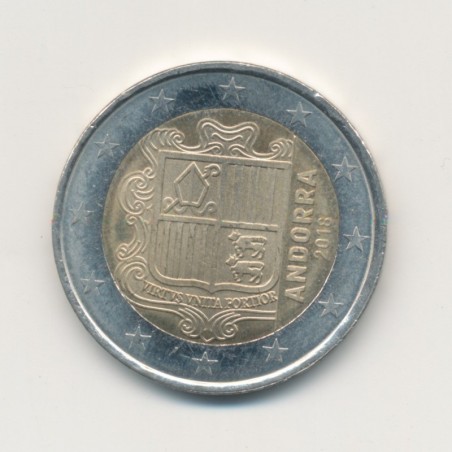 2€ Andorre 2018 - Blason 