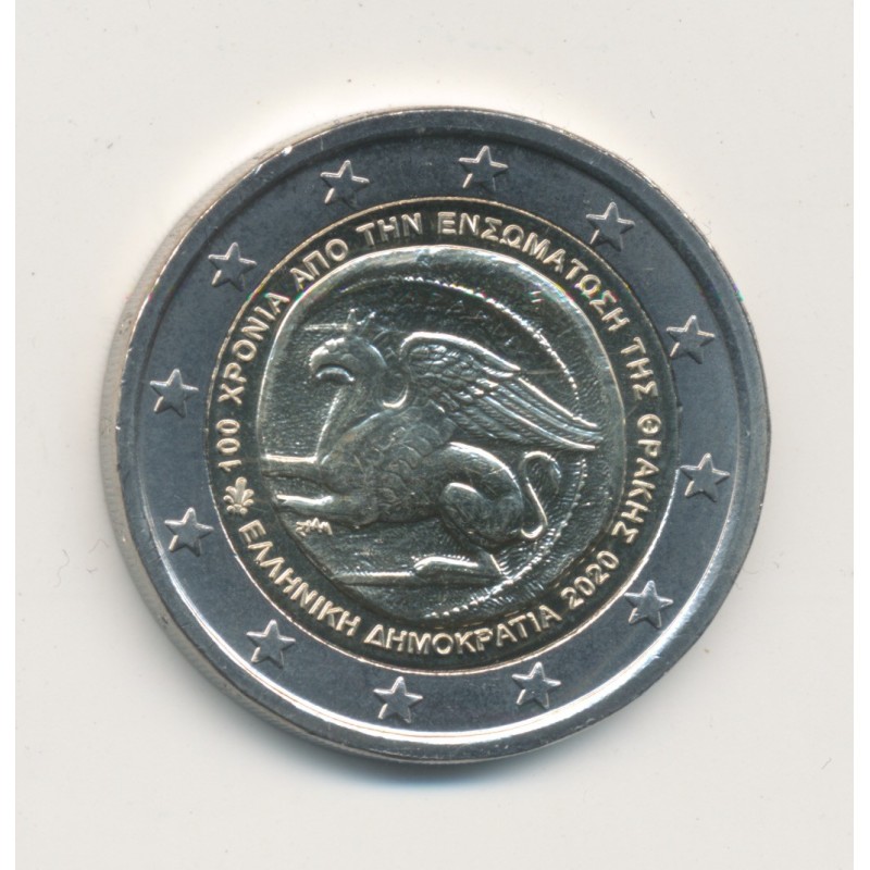 2€ Grece 2020 - 100 ans de l'incorporation de la Thrace dans la Grèce