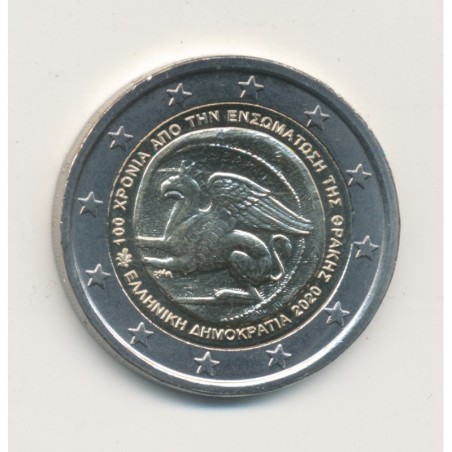 2€ Grece 2020 - 100 ans de l'incorporation de la Thrace dans la Grèce