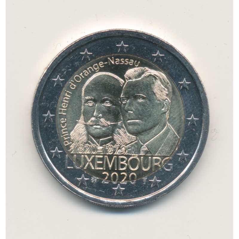 2€ Luxembourg 2020 - bicentenaire de la naissance du prince Henri