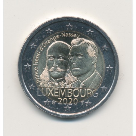 2€ Luxembourg 2020 - bicentenaire de la naissance du prince Henri