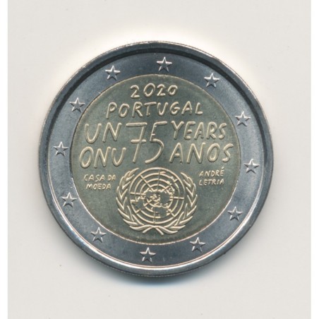 2€ Portugal 2020 - 75 ans de l’Organisation des Nations Unies ONU
