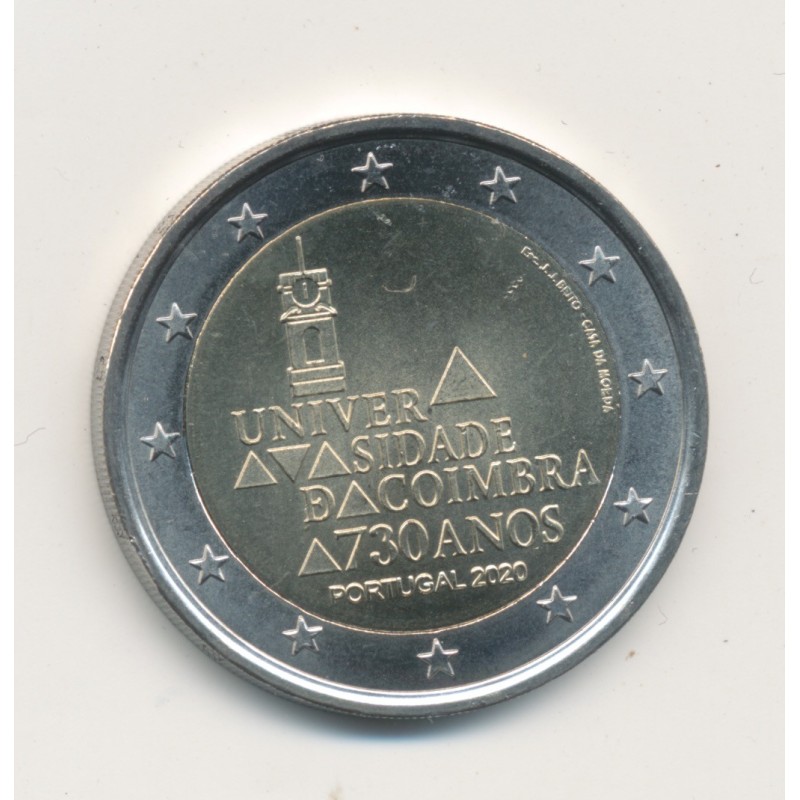 2€ Portugal 2020 - 730e anniversaire de la fondation de l'Université de Coimbra