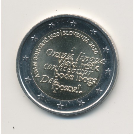2€ Slovénie 2020 - 500e anniversaire de la naissance de Adam Bohorič