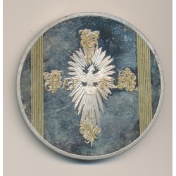 Médaille - Pape François avec croix - couleur - 70mm 2