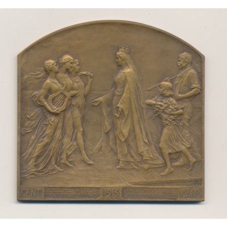 Médaille - Exposition Universelle de Gand - 1913 - Bronze - SUP