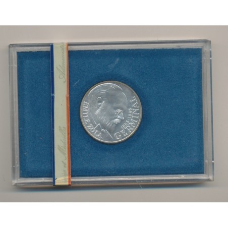 100 Francs Emile Zola - 1985 - argent Brillant Universel - FDC - sans fourreau