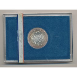 100 Francs Emile Zola - 1985 - argent Brillant Universel - FDC - sans fourreau 2