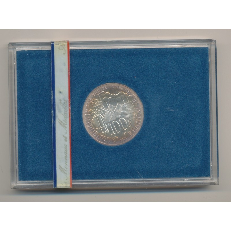 100 Francs Emile Zola - 1985 - argent Brillant Universel - FDC - sans fourreau