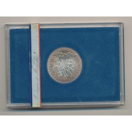 100 Francs Emile Zola - 1985 - argent Brillant Universel - FDC - sans fourreau