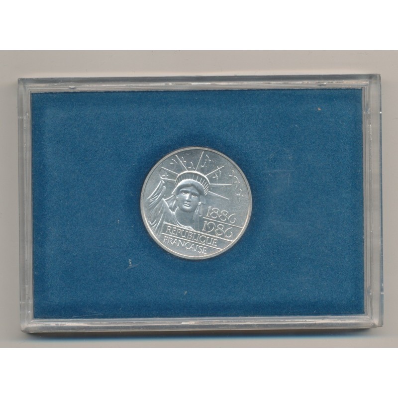 Coffret - 100 Francs Liberté - 1986 - argent Brillant universel - sans fourreau