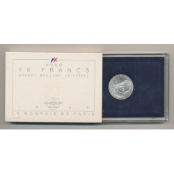 10 Francs Victor Hugo - 1985 - argent Brillant Universel - FDC