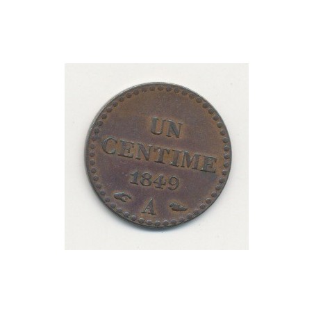1 Centime Dupré - 1849 A Paris
