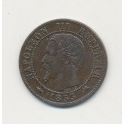 1 Centime Napoléon III - Tête nue - 1855 D Lyon ( chien )