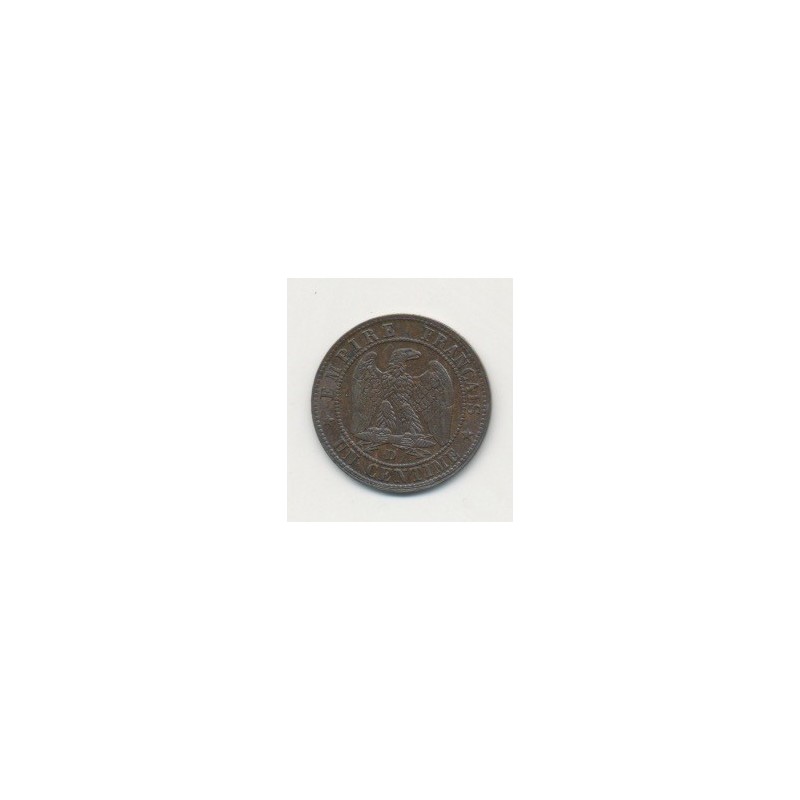 1 Centime Napoléon III - Tête nue - 1855 D Lyon ( chien )