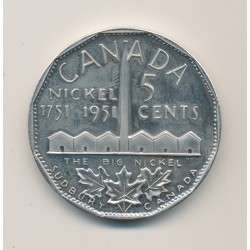 Canada - 5 Cents 1951 - Georges VI - Big Cent - 39mm - SPL