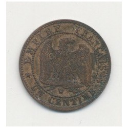 1 Centime Napoléon III - Tête nue - 1857 W Lille 2