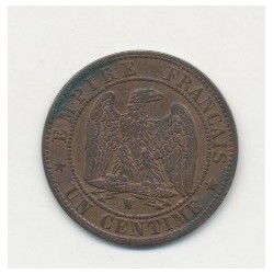 1 Centime Napoléon III - Tête nue - 1857 W Lille 2