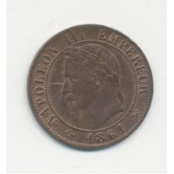 1 Centime Napoléon III - Tête laurée - 1861 K Bordeaux