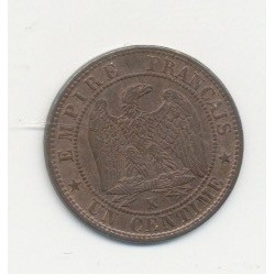 1 Centime Napoléon III - Tête laurée - 1861 K Bordeaux 2