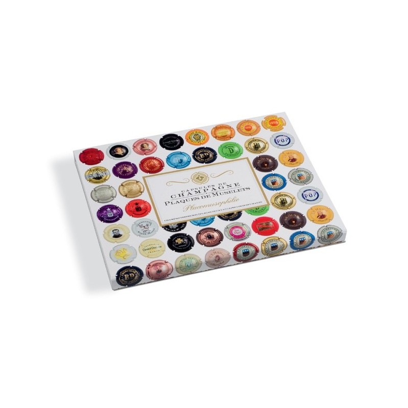 Coffret carton pour 48 plaques de muselets de champagne