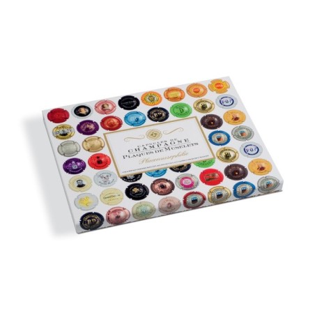 Coffret carton pour 48 plaques de muselets de champagne