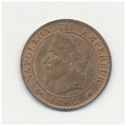 1 Centime Napoléon III - Tête laurée - 1862 A Paris
